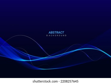 Abstract geometry stylish glossy wave futuristic design background vector