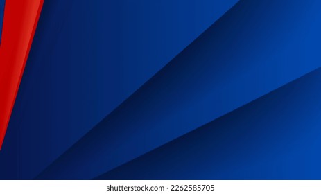 Abstract geometry stylish random shapes futuristic design background vector. Dark blue red background