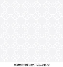 Abstract geometry subtle chain ornament deco art pattern
