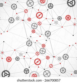 Abstract geometry technology background. Vector