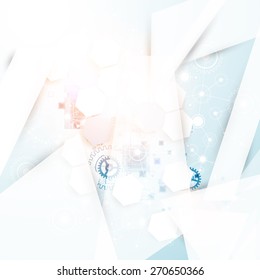 Abstract geometry technology background. Vector