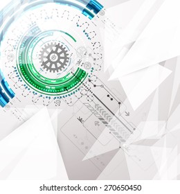 Abstract geometry technology background. Vector
