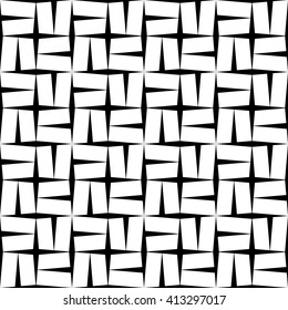 Abstract geometry tiles black and white hipster fashion pillow pattern