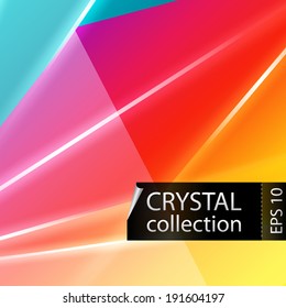 Abstract geometry triangle background with sparks and flashes. Vector Illustration, Graphic Design Editable For Your Design.