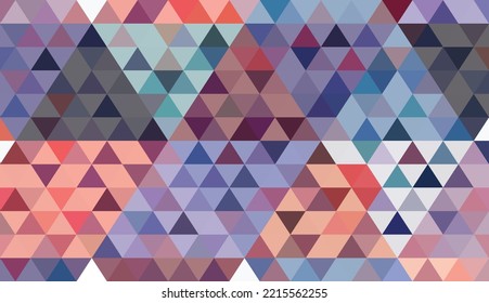 Abstract geometry triangle colorful and multi mosaic texture background pattern.	