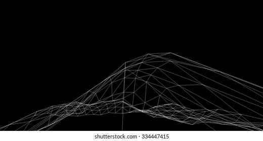 Abstract geometry. Triangle design background