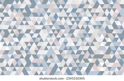 Abstract geometry triangle gray mosaic texture background pattern.	