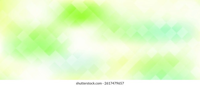 Abstract geometry triangle green mosaic texture background pattern.