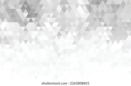 Resumen geometría triangular patrón de textura mosaico blanco y gris fondo .	