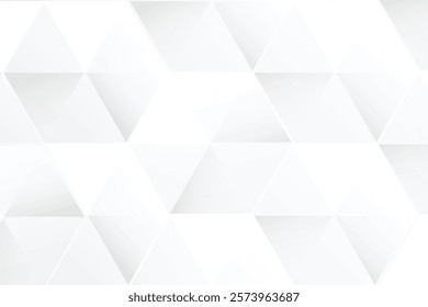 Abstract geometry triangle pattern white and gray background.vector