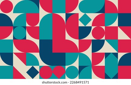 Geometría abstracta desatada: Explorar el color y la forma para diseños creativos