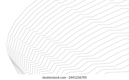 dibujo 3d de vector de geometría abstracta