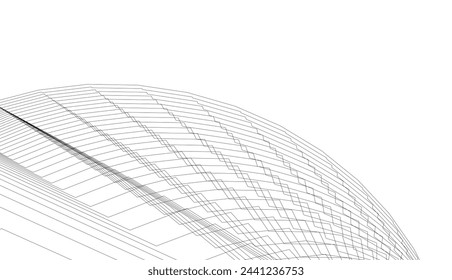 abstract geometry vector 3d drawing