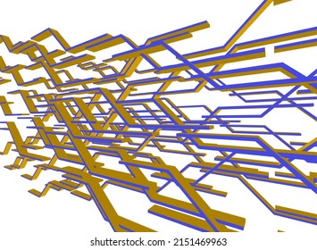 abstract geometry vector 3d illustration