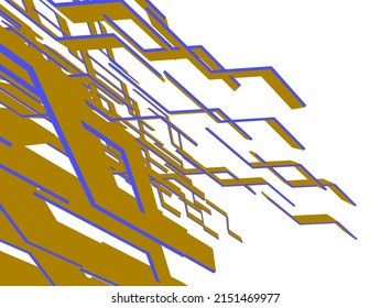 abstract geometry vector 3d illustration