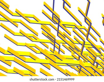 abstract geometry vector 3d illustration