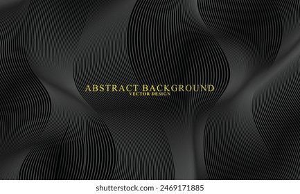 Abstract geometry vector design color gradient shape line black shine background wallpaper backdrop