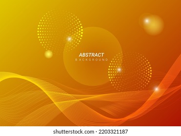Abstract geometry wave design concept, dotted circle vector illustration