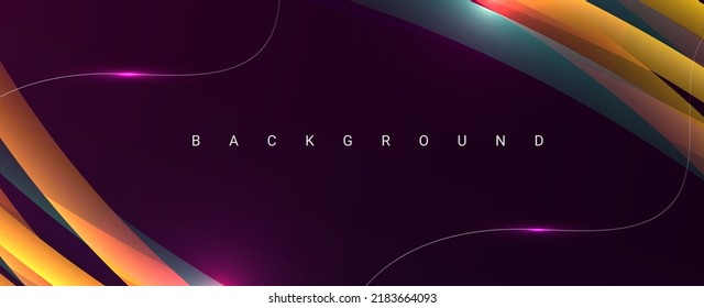 Abstract geometry wavy decorative design dynamic graphic background template