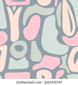 Abstract Geomteric Shapes in modern pastel colors