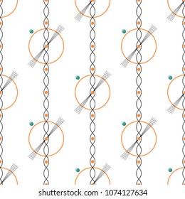 abstract geomtric composition ornament background pattern with color