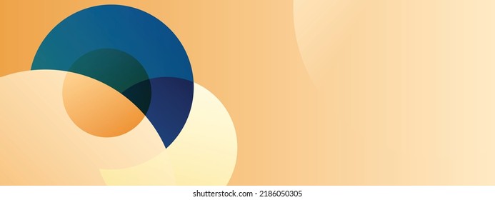Abstract geomtrical vector background with colored gradient, creative overlapping circular shapes with different kinds of light, futuristic concept, paper cut shadow, digital poster for wallpaper art