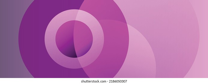 Abstract geomtrical vector background with colored gradient, creative overlapping circular shapes with different kinds of light, futuristic concept, paper cut shadow, digital poster for wallpaper art