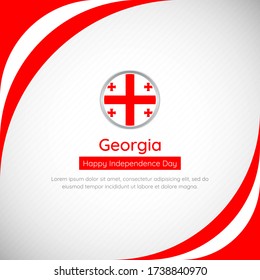 Abstract Georgia country flag background. Classic happy independence day of Georgia vector illustration. svg