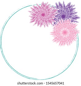 The Abstract Gerbera flower on White ground for background