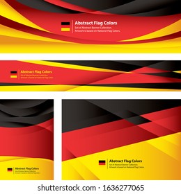 Abstract German Flag, Flag Banner Collection (Vector Art)