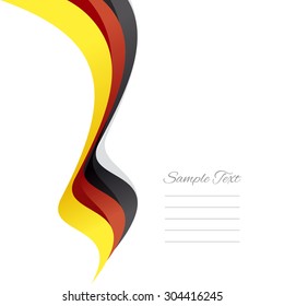 Abstract German left ribbon vector