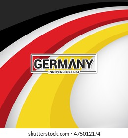 Abstract Germany color background 3rd October Germany Independence Day. Vector illustration
