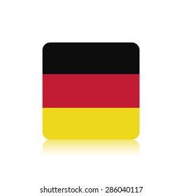Abstract Germany flag on a white background