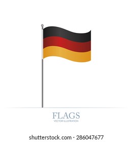 Abstract Germany flag on a white background