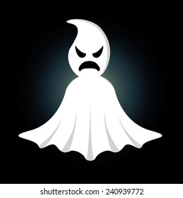 abstract ghost costume on a black background