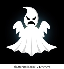 abstract ghost costume on a black background