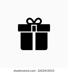 modelo de vetor de ícone de caixa de presente abstrato	