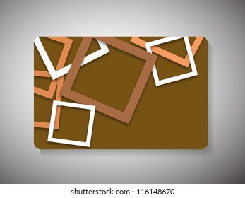 Abstract gift card. EPS 10.