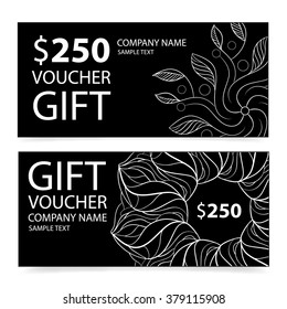 abstract gift voucher
