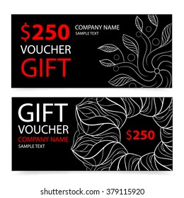 abstract gift voucher