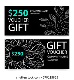 abstract gift voucher