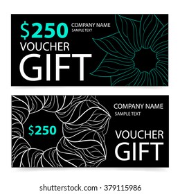 abstract gift voucher