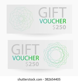 abstract gift voucher