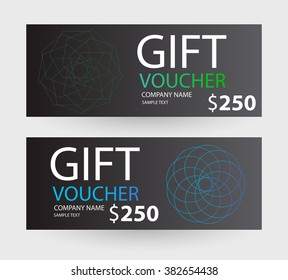 abstract gift voucher