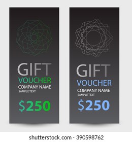 abstract gift voucher