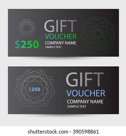 abstract gift voucher