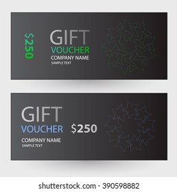 abstract gift voucher