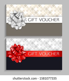 Abstract Gift Voucher Template Vector Illustration EPS10