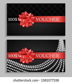 Abstract Gift Voucher Template Vector Illustration EPS10