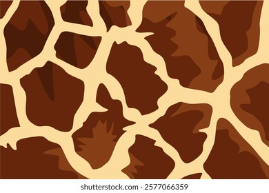 abstract giraffe skin design background vector art